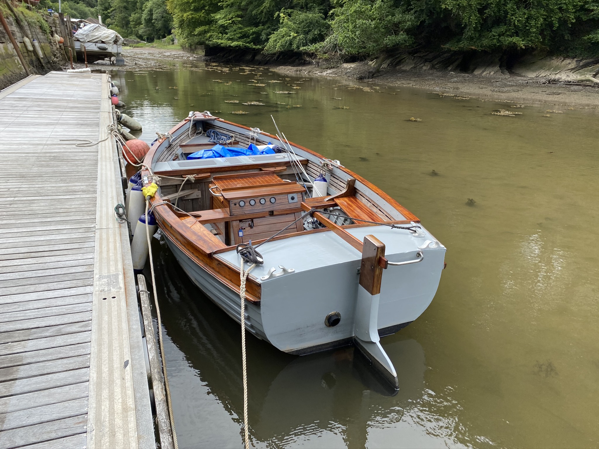 16' Motor Launch wooden boat with inboard diesel For Sale 16' Motor Launch wooden boat with inboard diesel For Sale