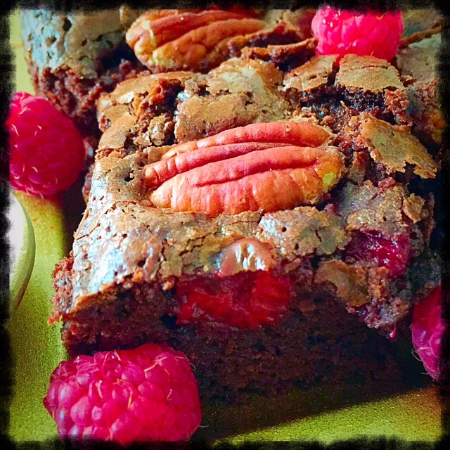 Raspberry Brownies woodenspoons