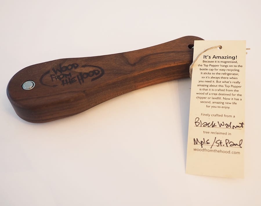 Top Popper Bottle Opener Black Walnut Wood From The Hood