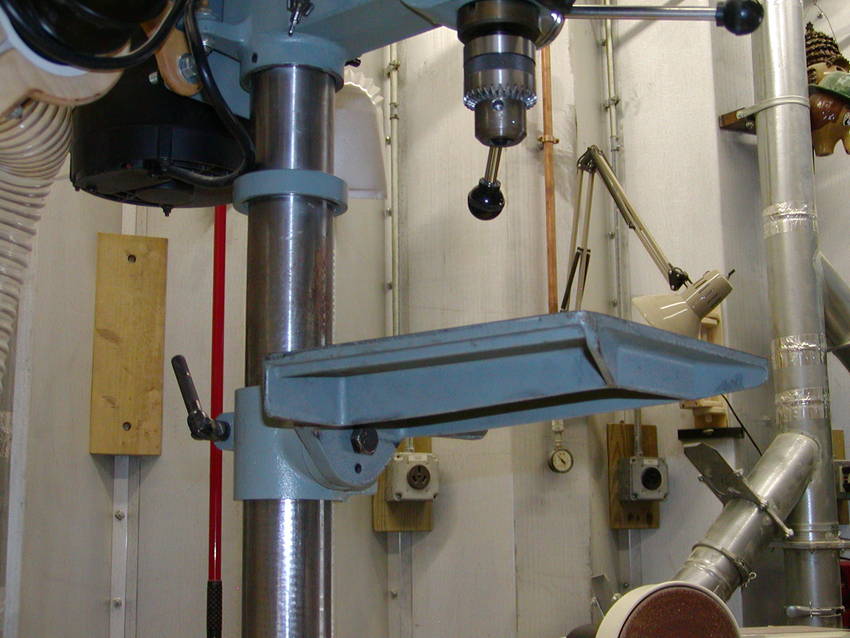 Drill press table