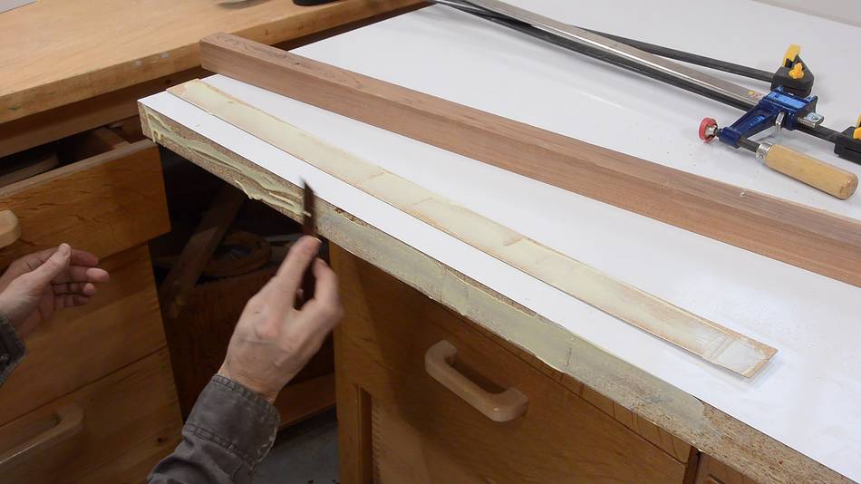 New melamine workbench top