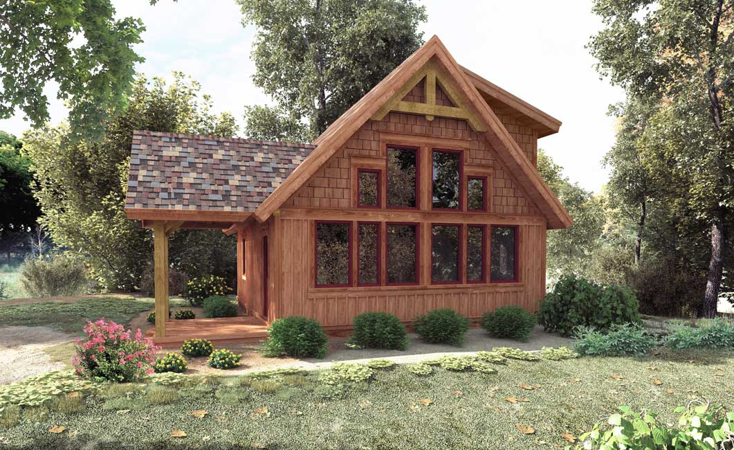CedarRun from the Cabin Series Woodhouse The Timber Frame Company