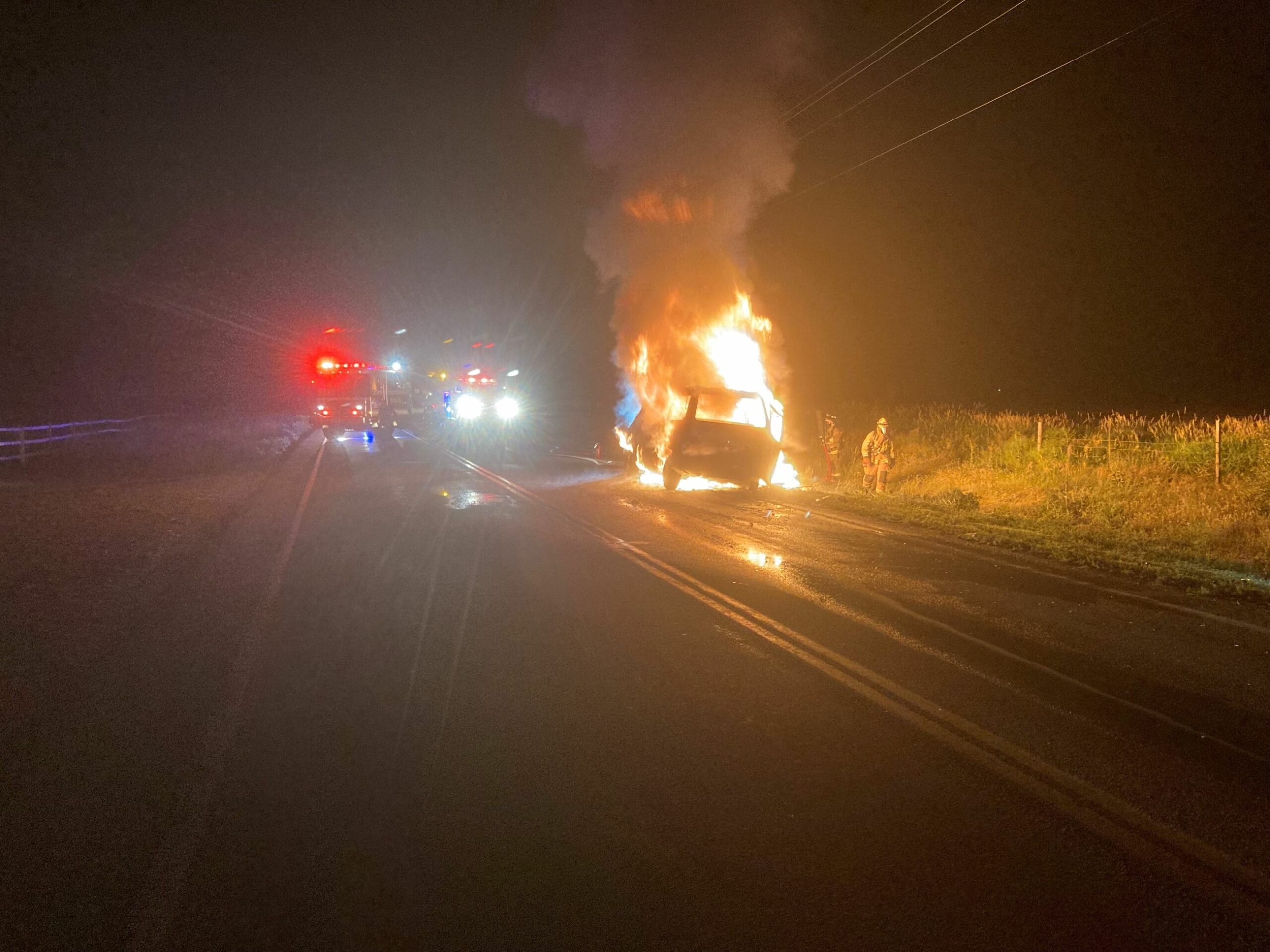 Deer Collision Causes Vehicle Fire Wood River Weekly