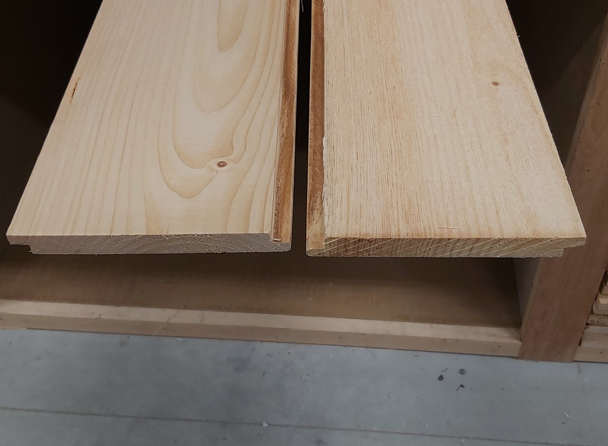 1 x 8 Knotty Pine Shiplap Wood Shed