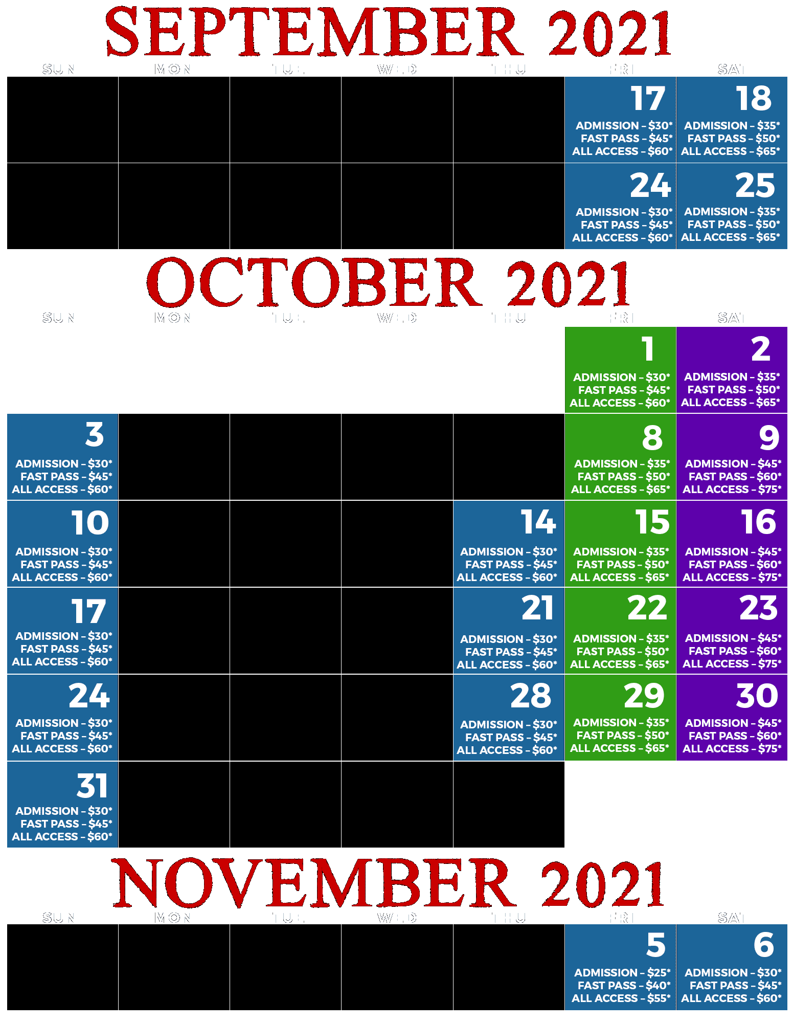 Buy Tickets for The Woods of Terror Greensboro NC