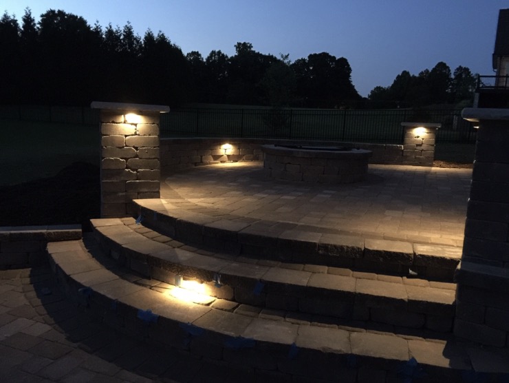 Two Tiered Patio Woodson Landscaping