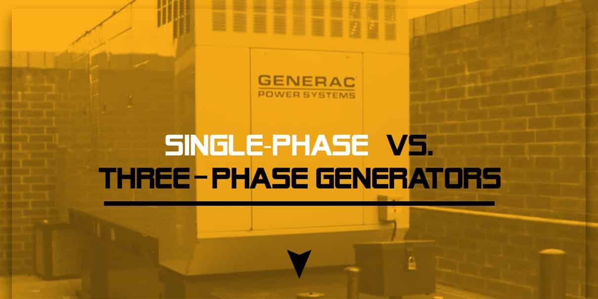 Single Phase Vs Three Generator Woodstock Power