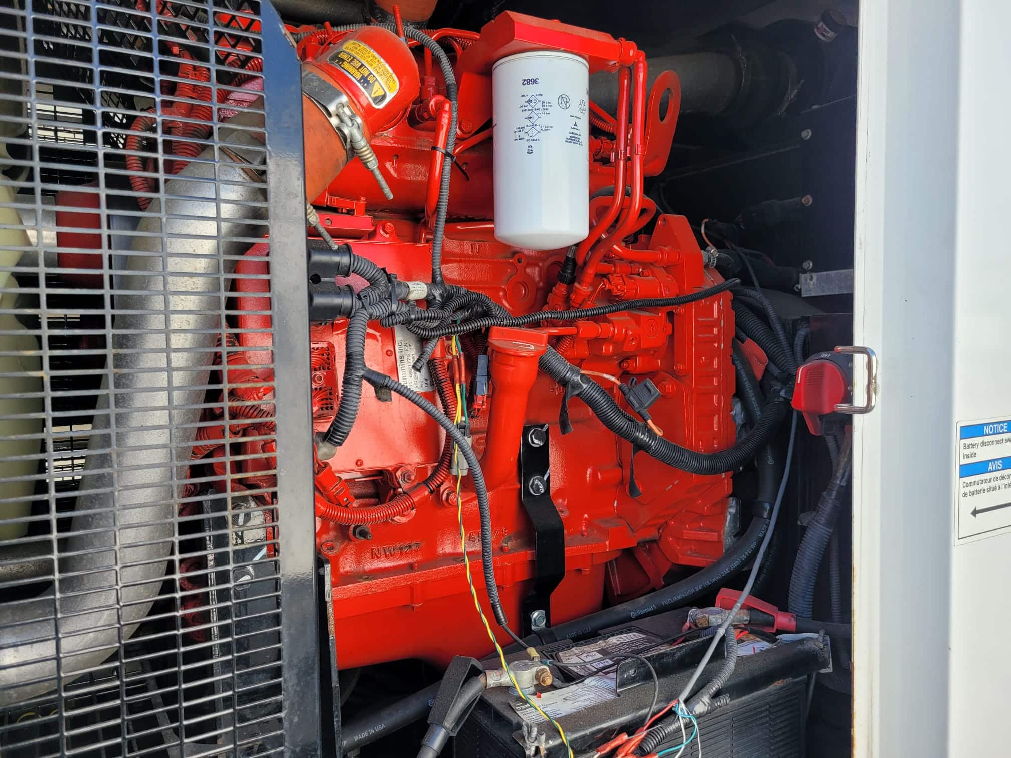 Used 100 kW Cummins C100D6R Portable Diesel Generator EPA Tier 3