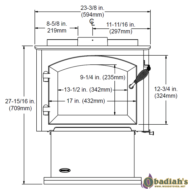 Quadrafire 2100 Millennium Wood Stove Discontinued at Obadiah's
