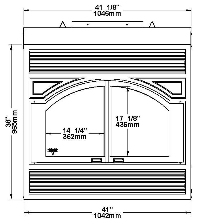Ventis ME300 Zero Clearance Wood Fireplace by Obadiah's Woodstoves