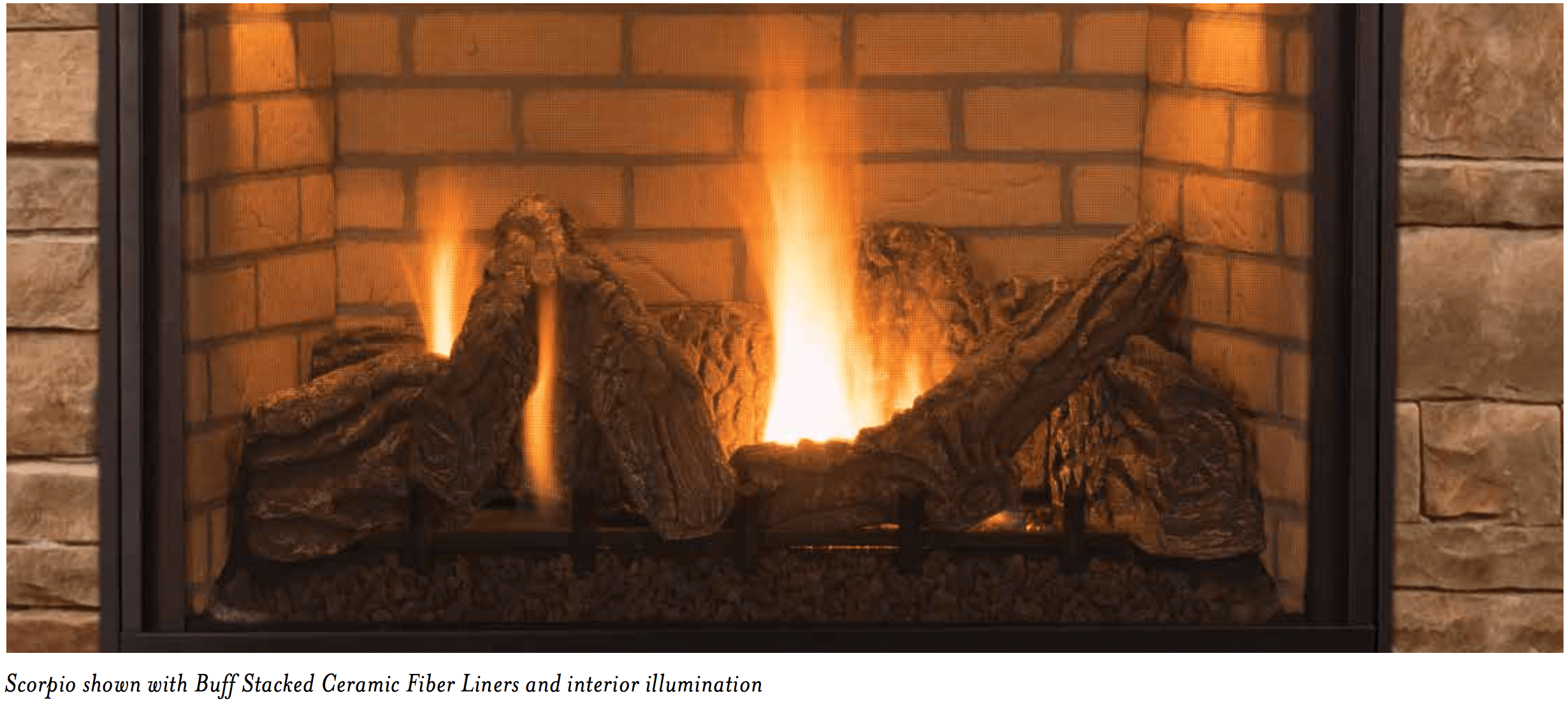 Astria Scorpio Traditional Direct Vent Gas Fireplace