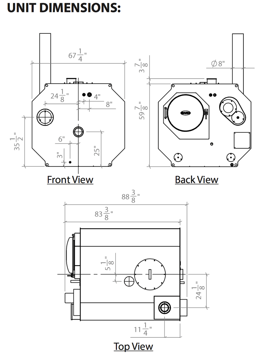 GARN WHSJunior (1000) Wood Boiler Heating System Not Available for