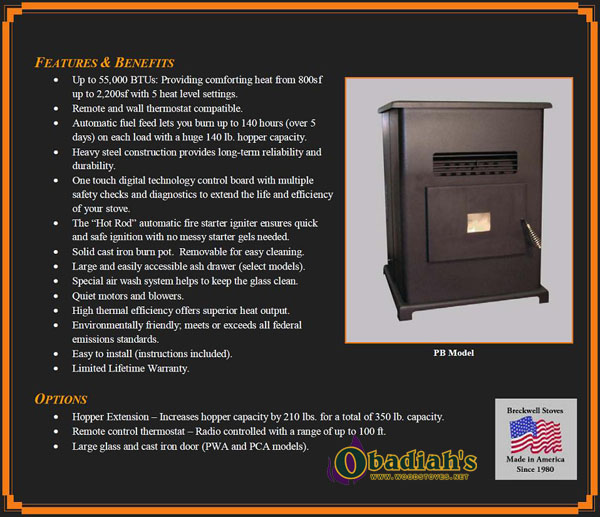 SP1000 The Big E Breckwell Home Heater at Obadiah's