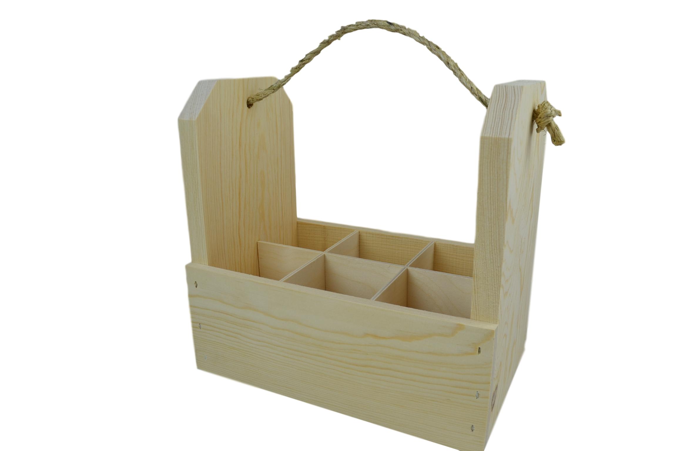 Wooden 6Pack Gift Crate Poole & Sons, Inc.