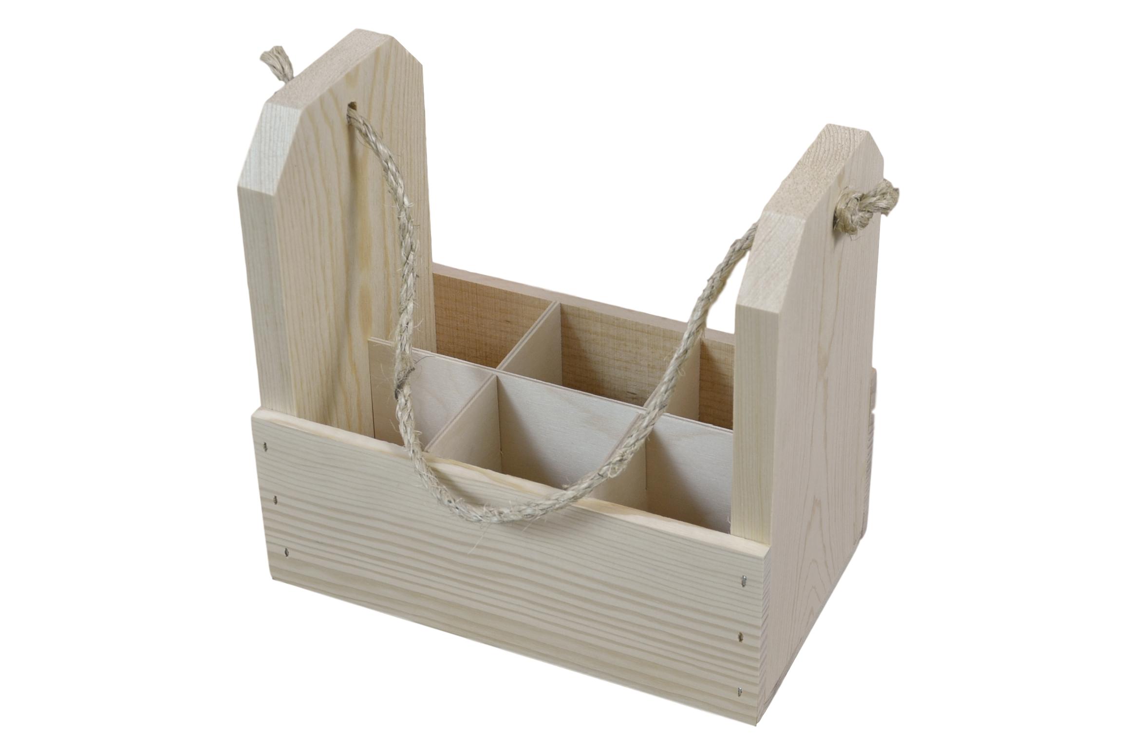 Wooden 6Pack Gift Crate Poole & Sons, Inc.