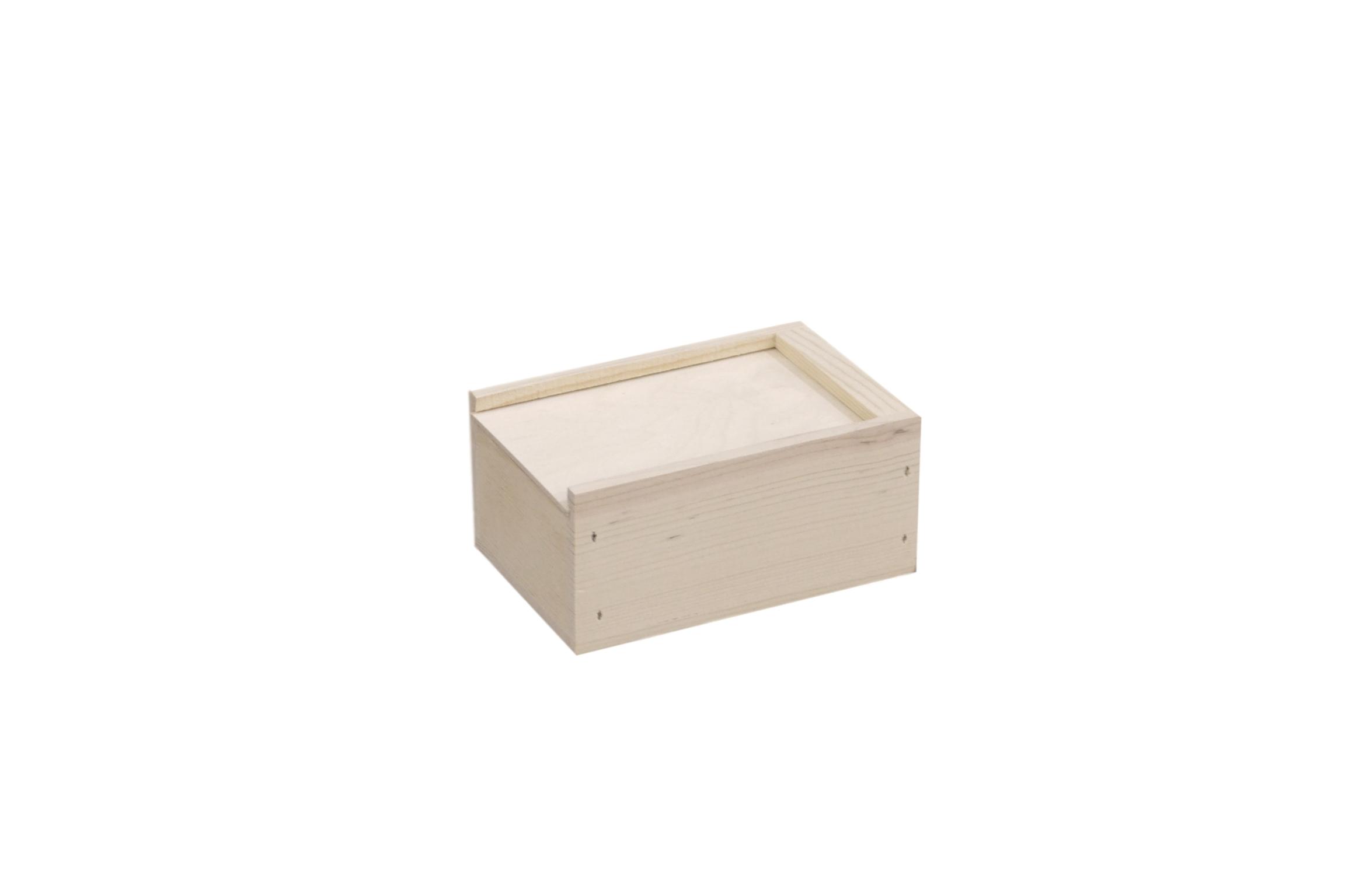 Small Slide Top Wooden Boxes 5 x 4 x 2" Poole & Sons, Inc.