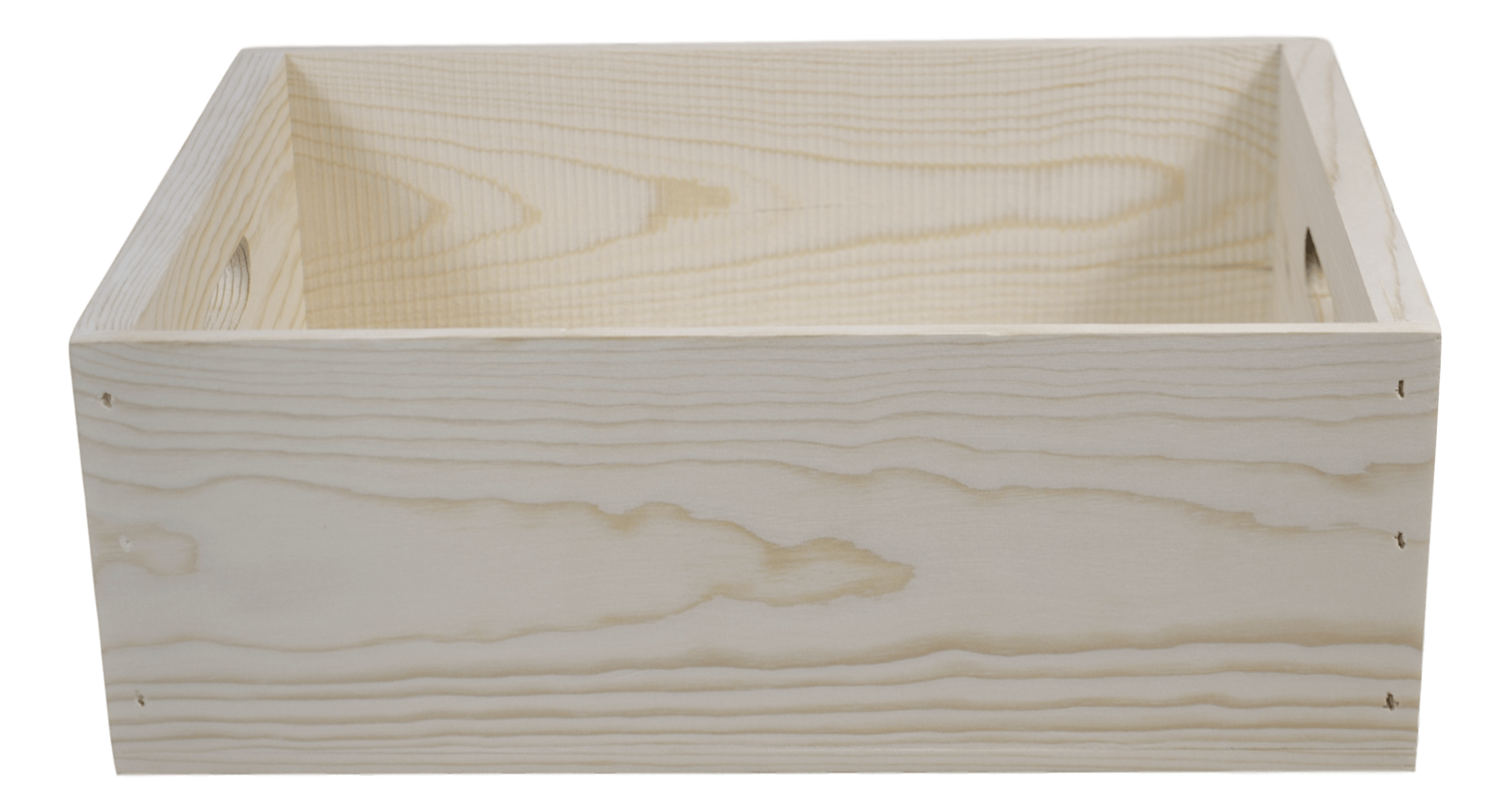 Wooden Box Hand Holed 16 x 12 x 6 Poole & Sons, Inc.