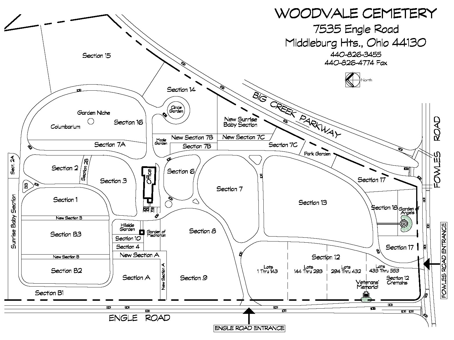 Woodvale Cemetery Map Woodvale Cemetery Union Cemetery in Cleveland