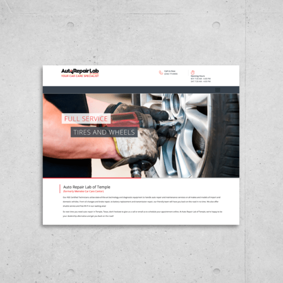 Auto Repair Lab of Temple Woodward Creative Group