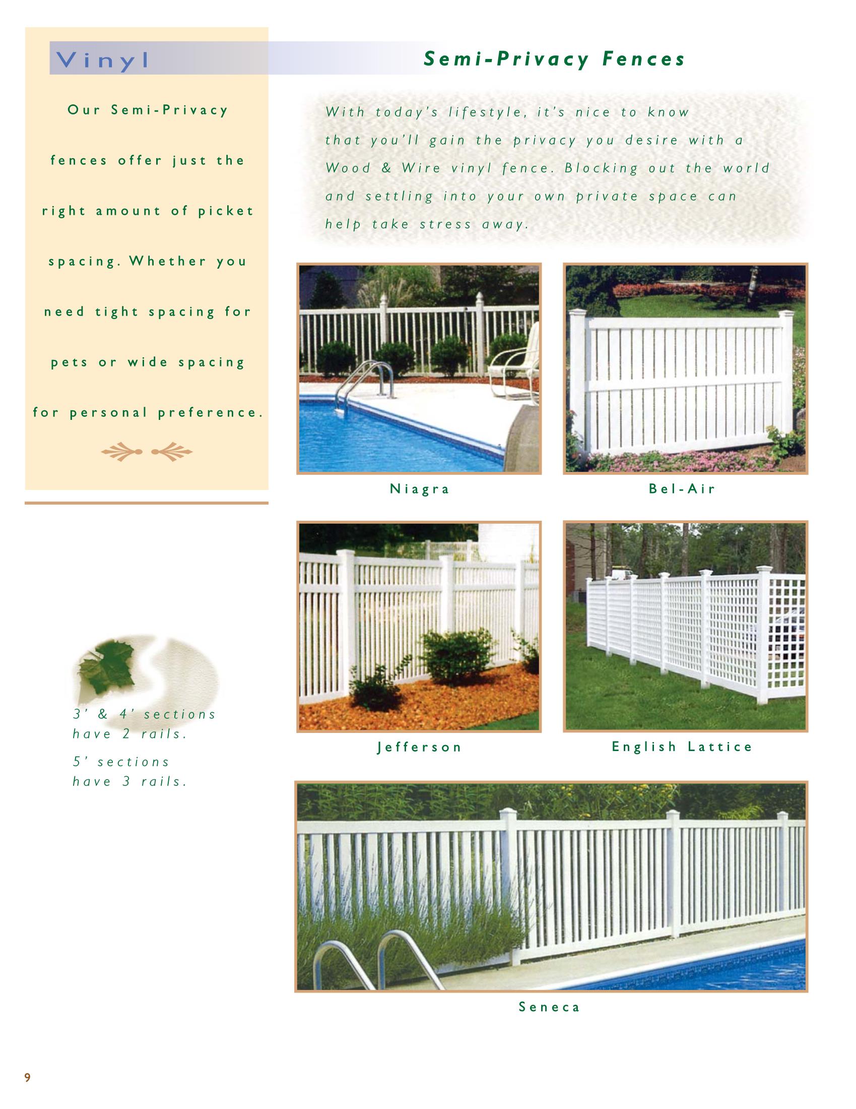 RI Vinyl Privacy Fence Wood and Wire Fence Co. Inc. Rhode Island