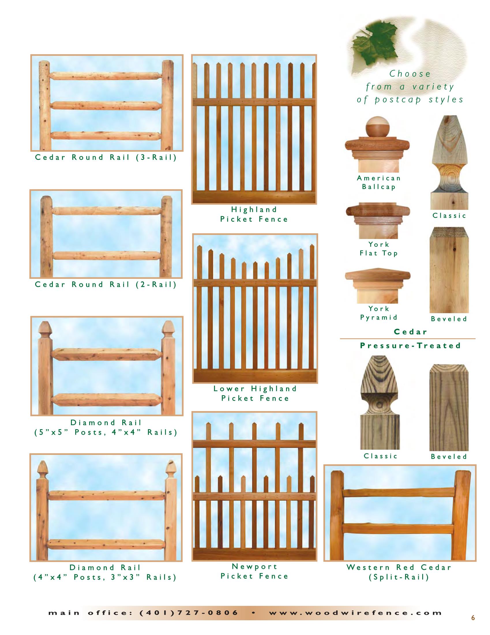 RI Cedar Post Rail Fence Wood and Wire Fence Co. Inc. Rhode Island