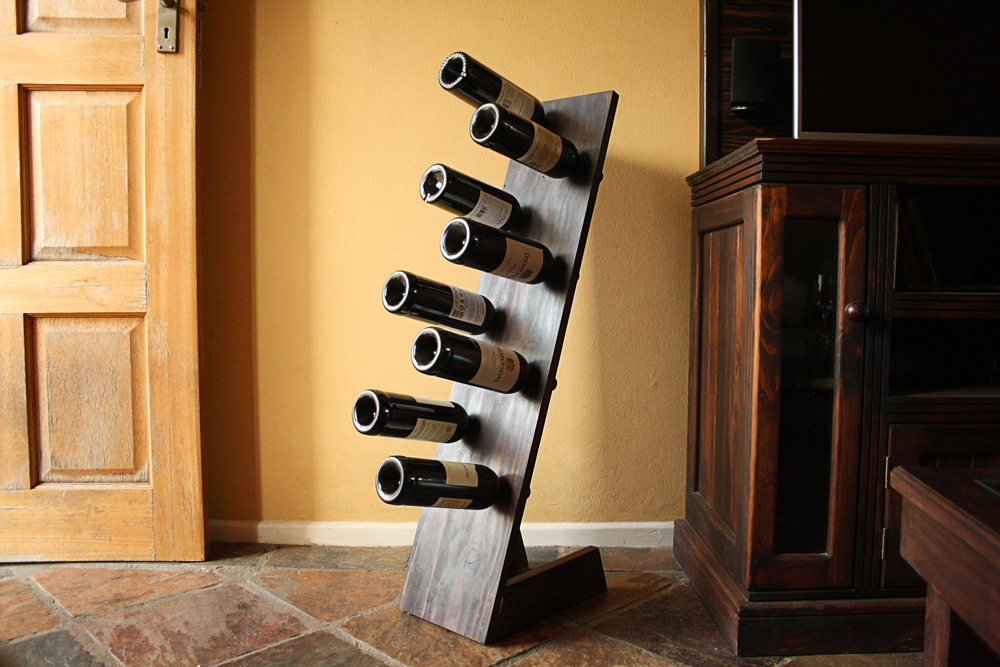 How To Make A Super Easy DIY Freestanding Wine Rack