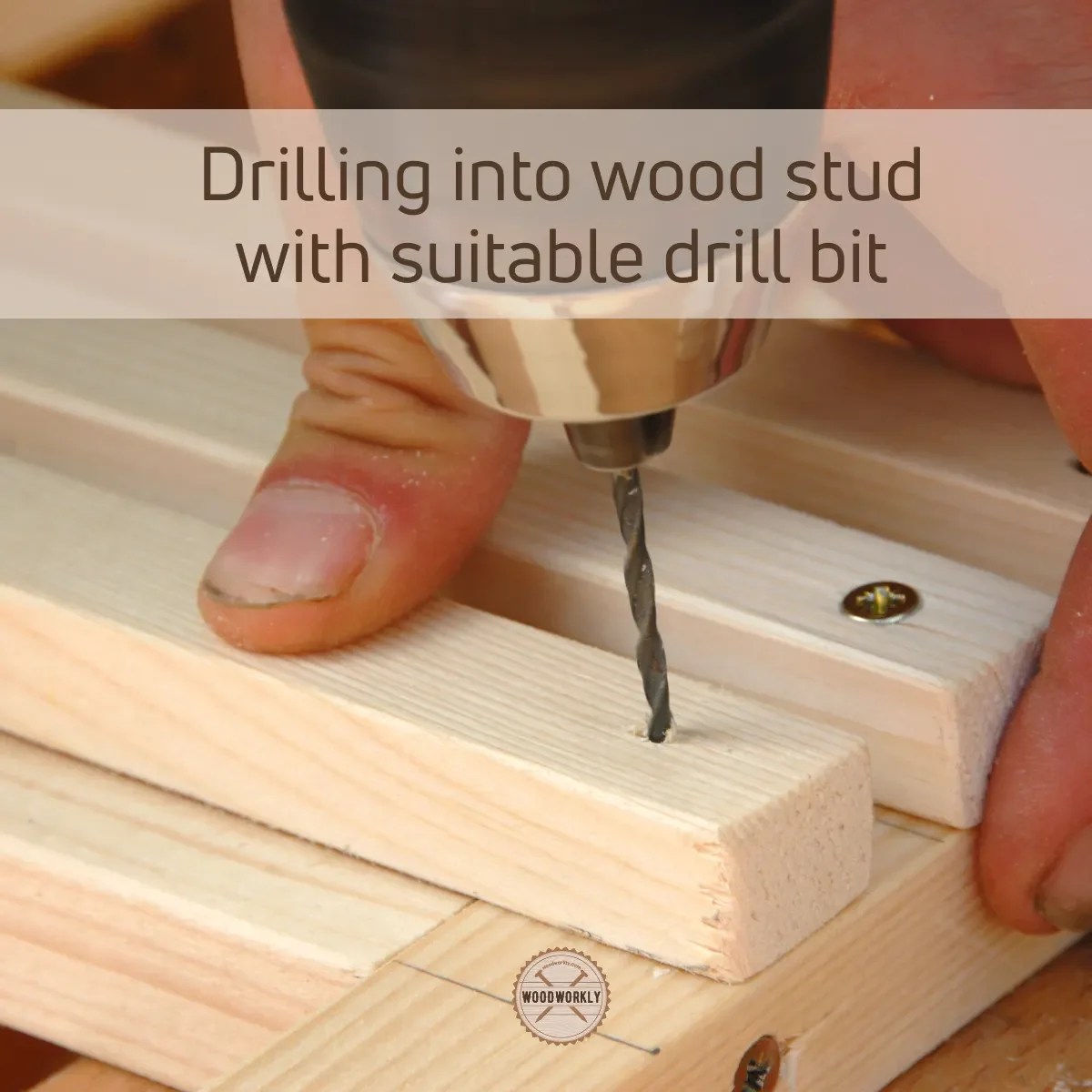 How To Drill Into Wood Stud? (5 EASY Steps!) WoodWorkly