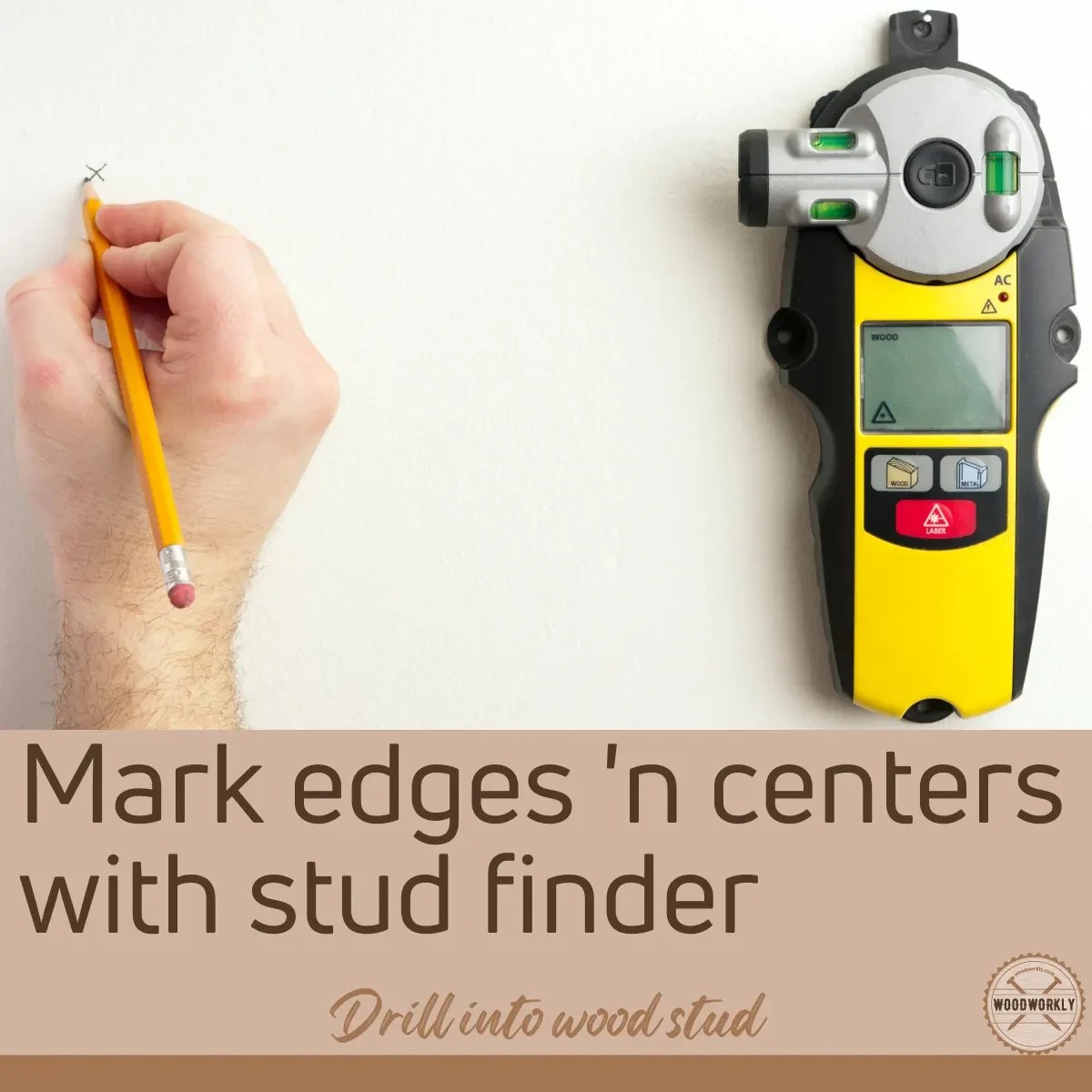 How To Drill Into Wood Stud? (5 EASY Steps!) WoodWorkly