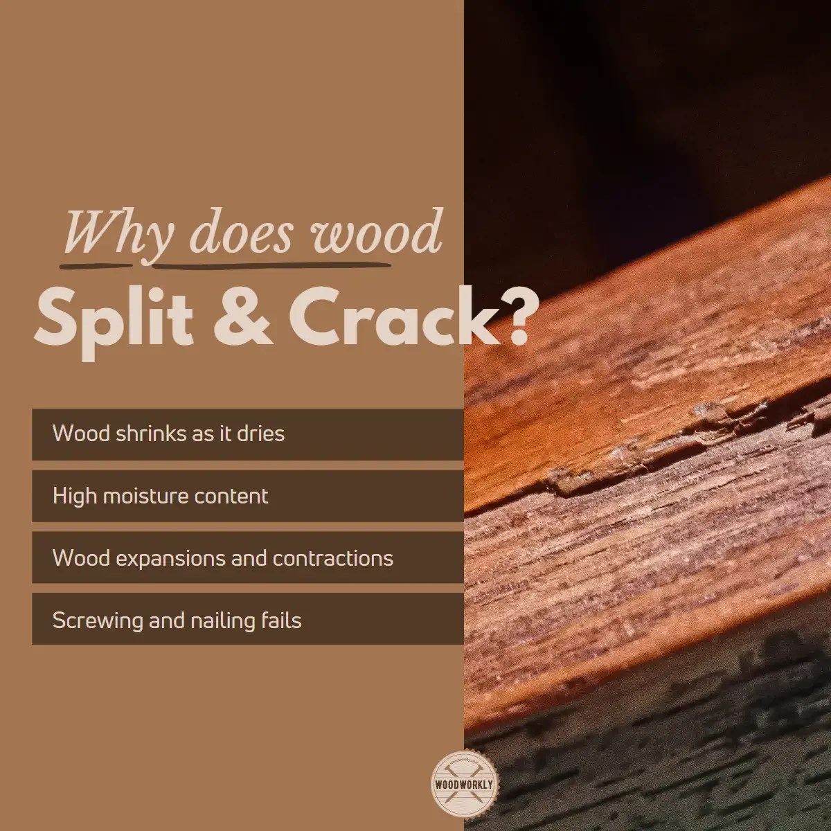 8 Best Methods To Keep Wood From Splitting (EASY Guide!)