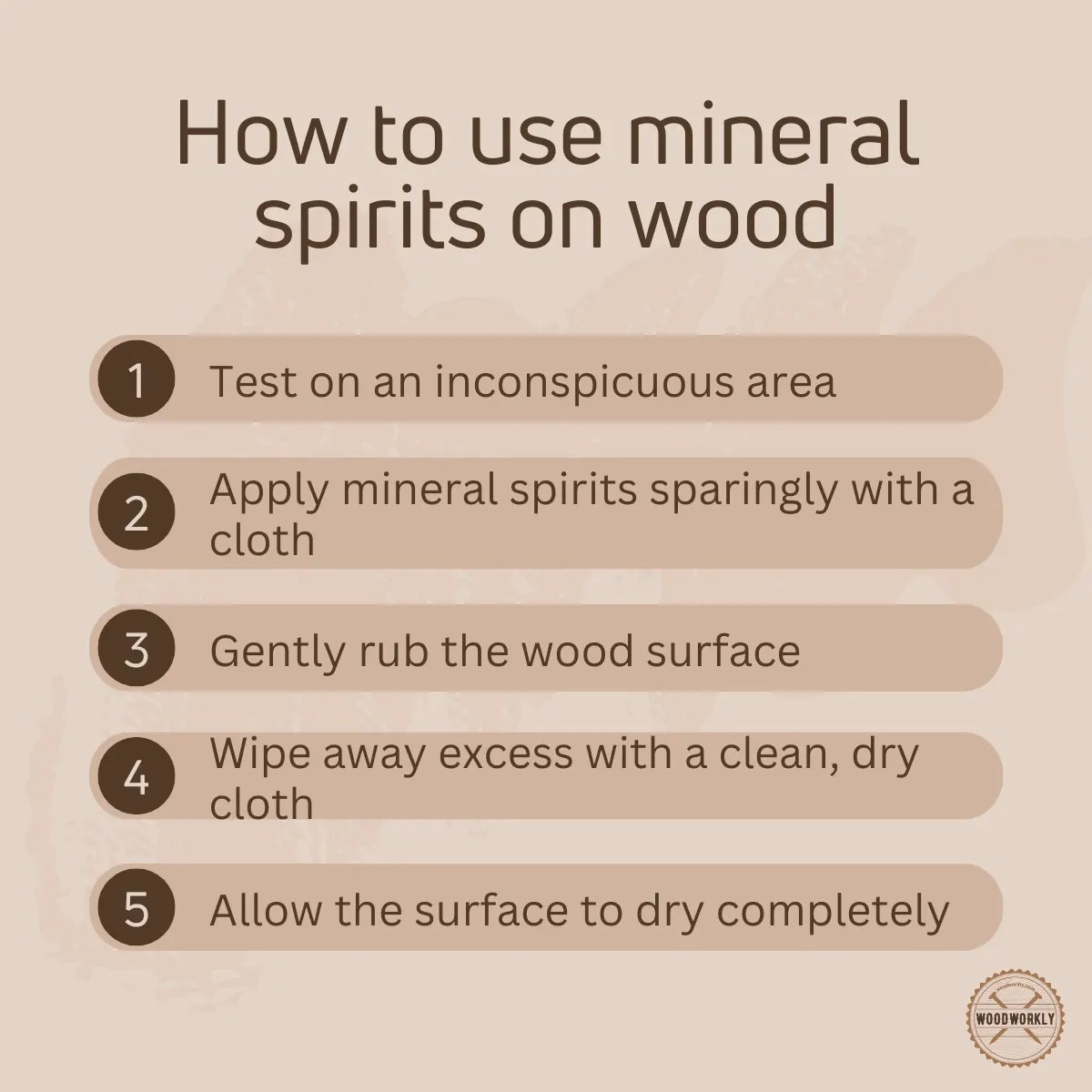 How To Use Mineral Spirits On Wood? (8 EASY Methods!)
