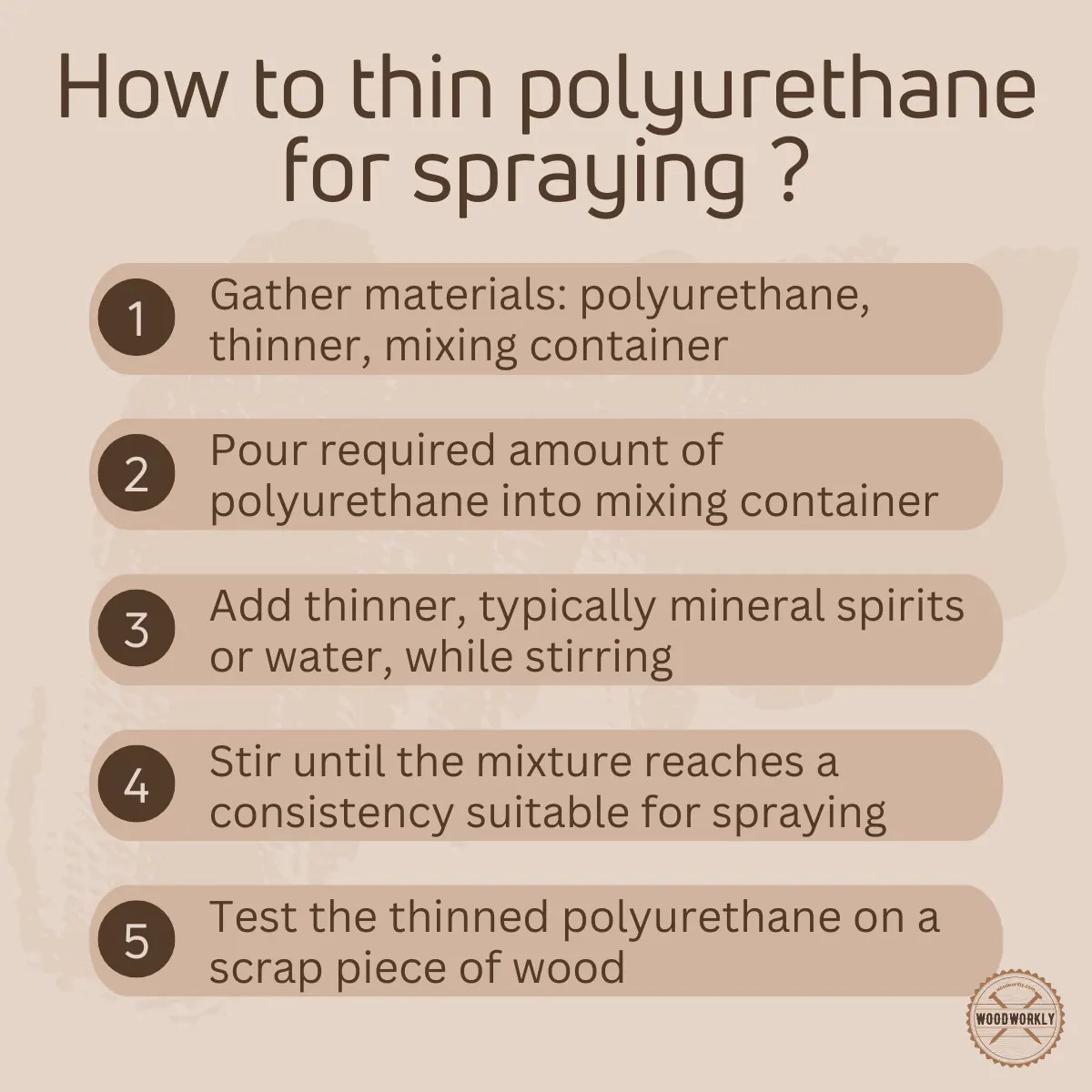 How to Thin Polyurethane for Spraying (6 EASY Steps!)
