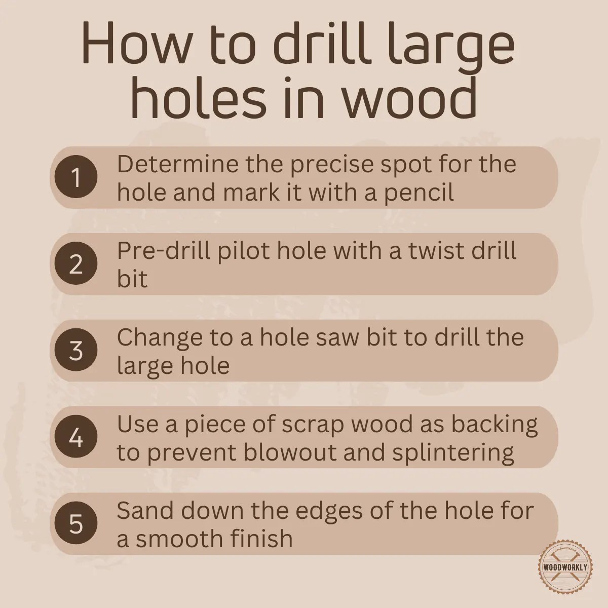 Drill a Hole in Wood Without Splintering (5 EASY Ways!)