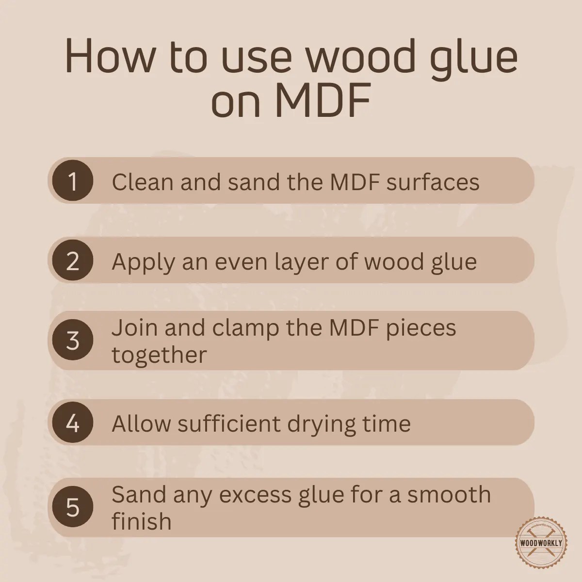 Does Wood Glue Work on MDF? [2024 EASY Guide!]