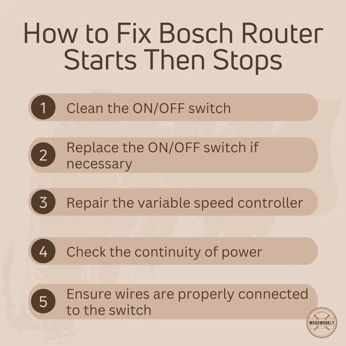 Bosch Router Starts Then Stops (6 Quick Easy Fixes!)
