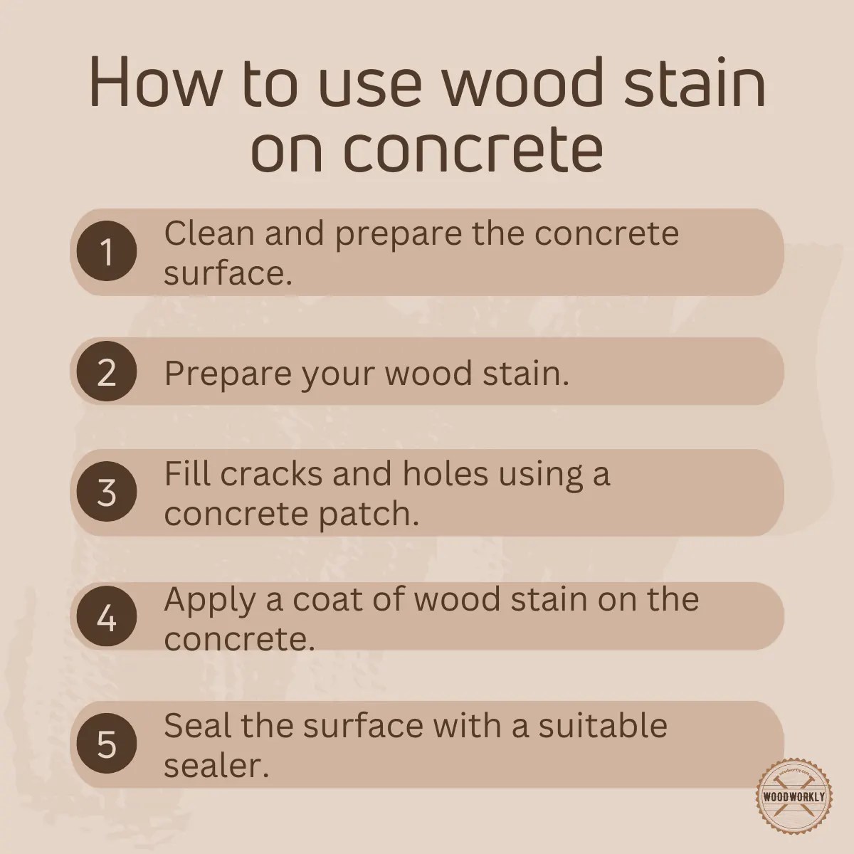Wood Stain on Concrete [2023 Ultimate EASY Guide!]