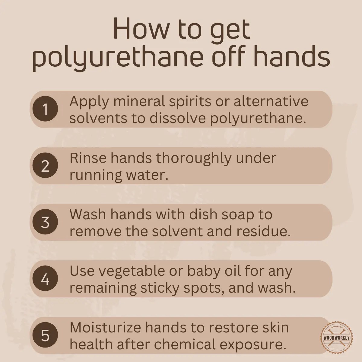 How to Get Polyurethane Off Hands? 11 EASY Ways! (2024)