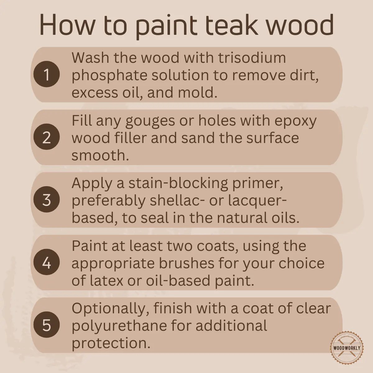 Can You Paint Teak Wood? 5 Step Quick and EASY Guide!