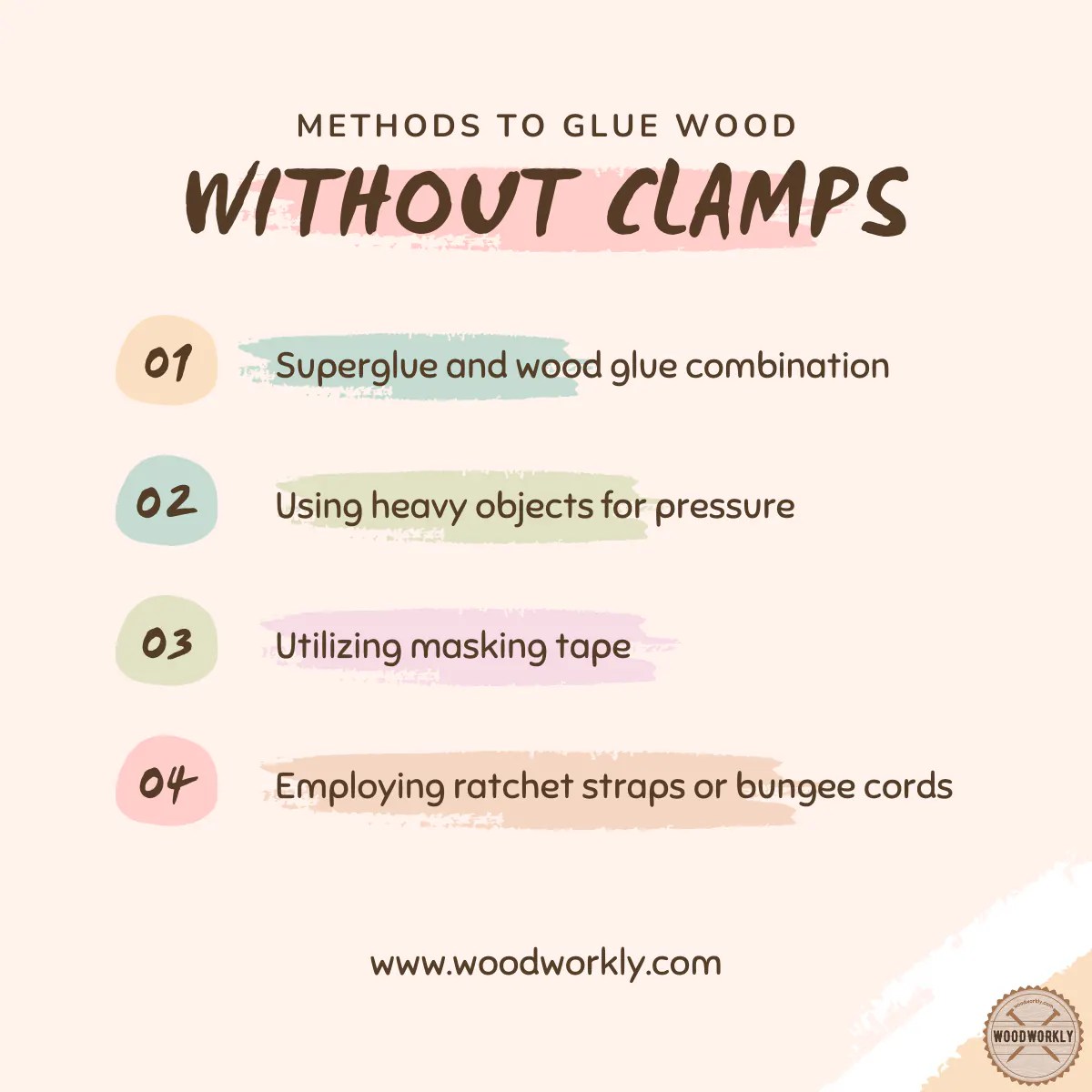 Glue Wood Without Clamps 17 Quick and EASY Ways!
