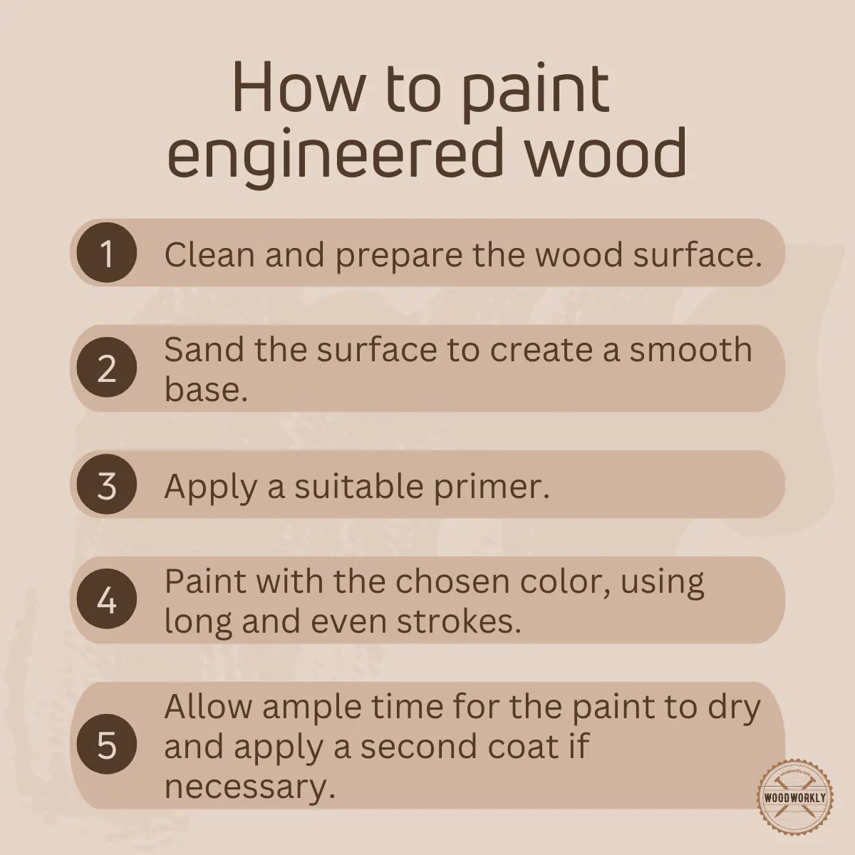 Painting Engineered Wood (6Step EASY Guide!)