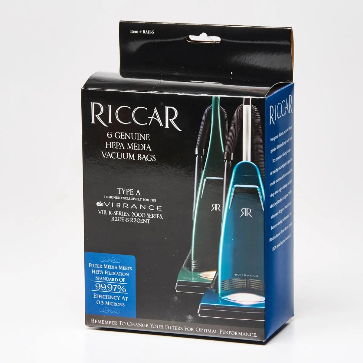 Riccar Vibrance HEPA Media Bags Woody Mann Vacuums