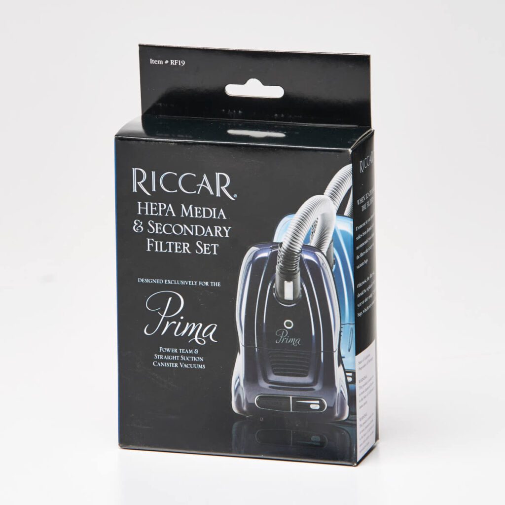Riccar Prima HEPA & Granulated Charcoal Filter Set Woody Mann Vacuums