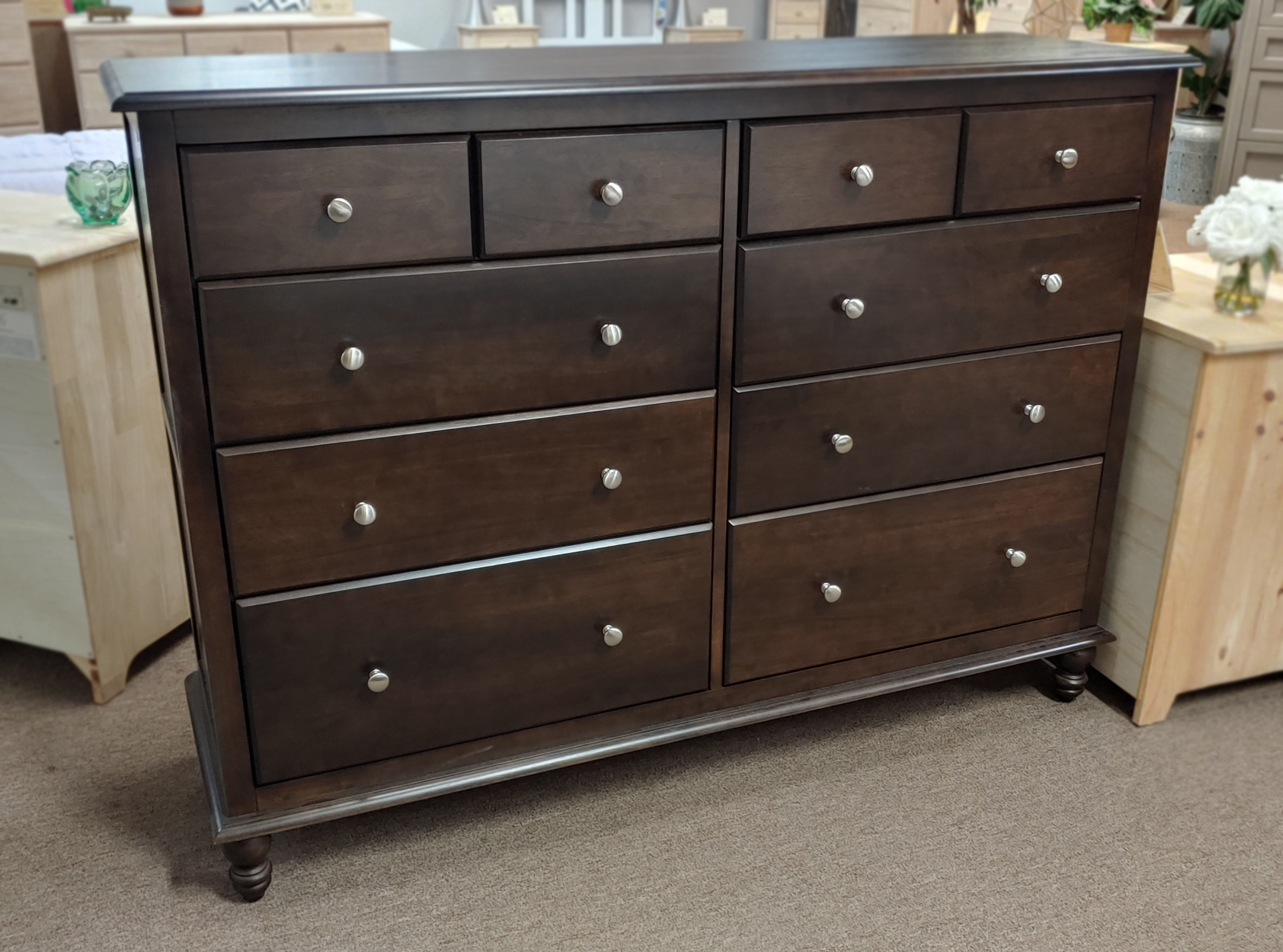 Cottage Dresser java Wood You Furniture of Gainesville, Inc