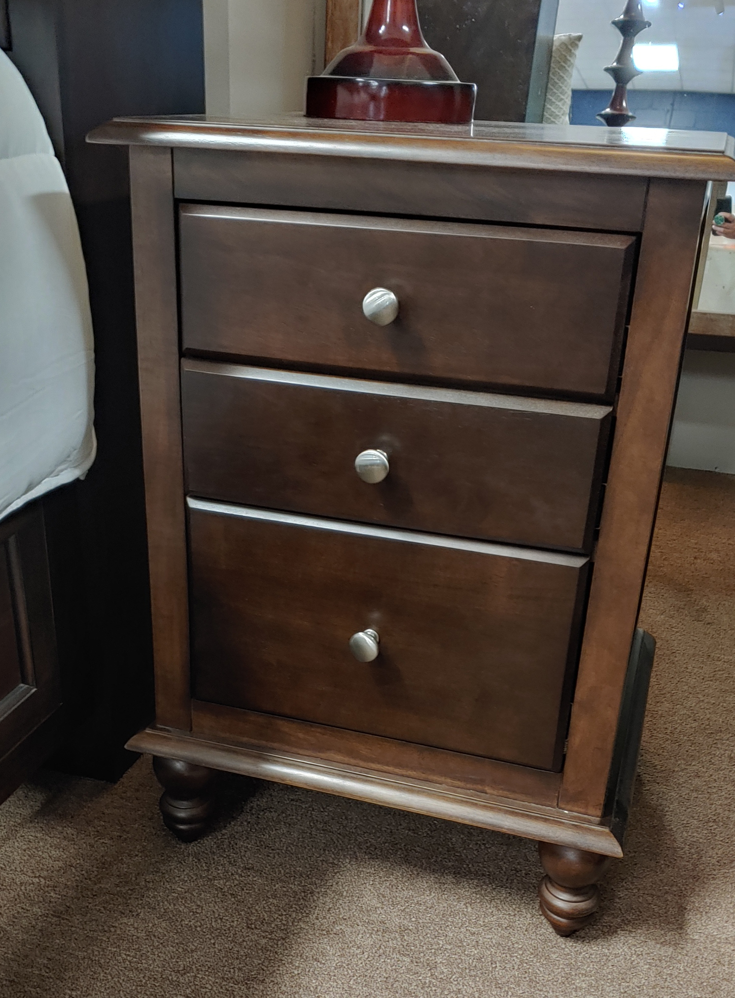 Cottage Nightstand Java Wood You Furniture of Gainesville, Inc