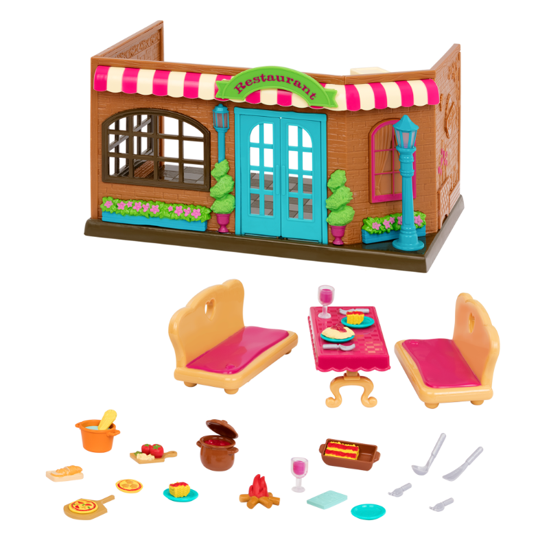 PassThePasta Restaurant Kitchen Playset Li’l Woodzeez