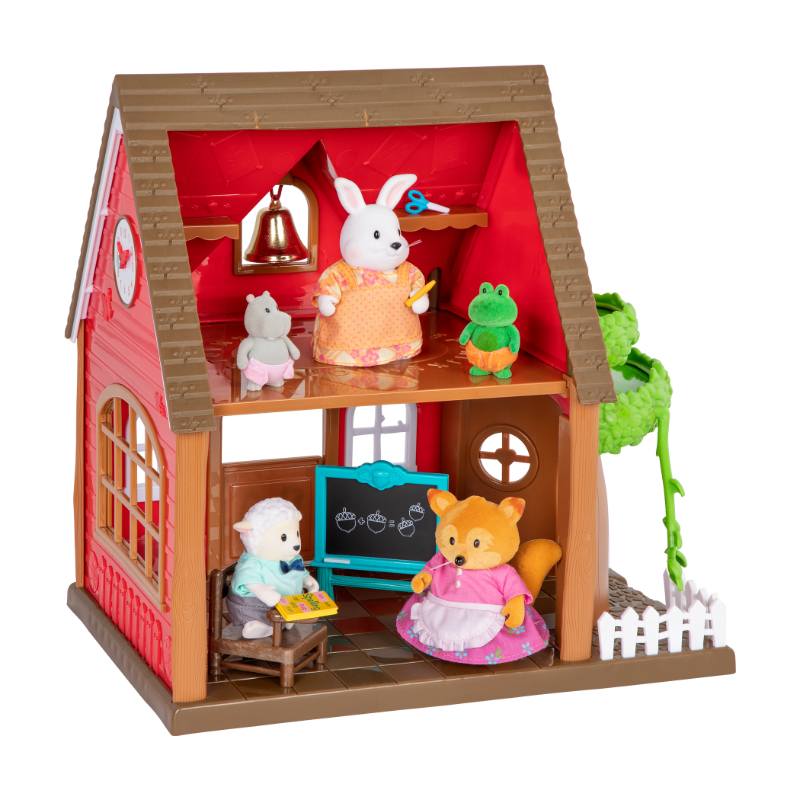 Woodland Schoolhouse School Playset with Accessories Li'l Woodzeez