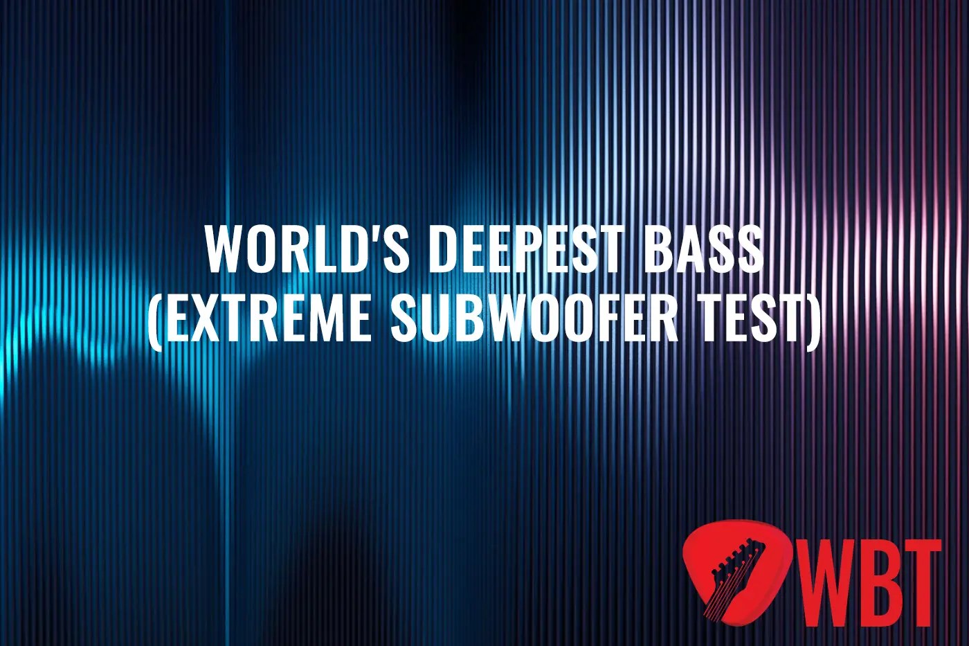 THX World's Deepest Bass (Extreme Subwoofer Test)