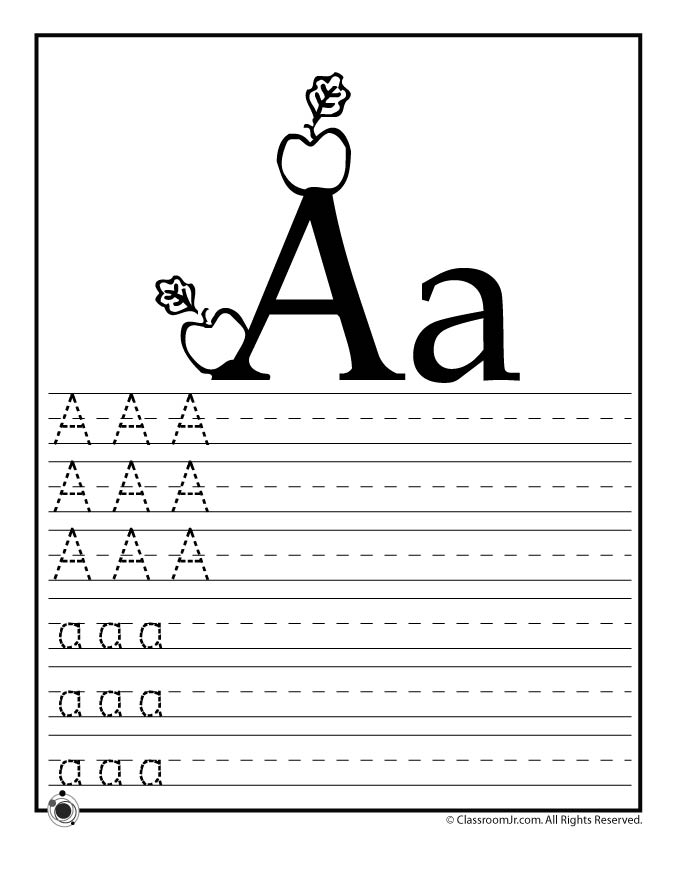 Learning ABC's Worksheets Woo! Jr. Kids Activities Children's Publishing