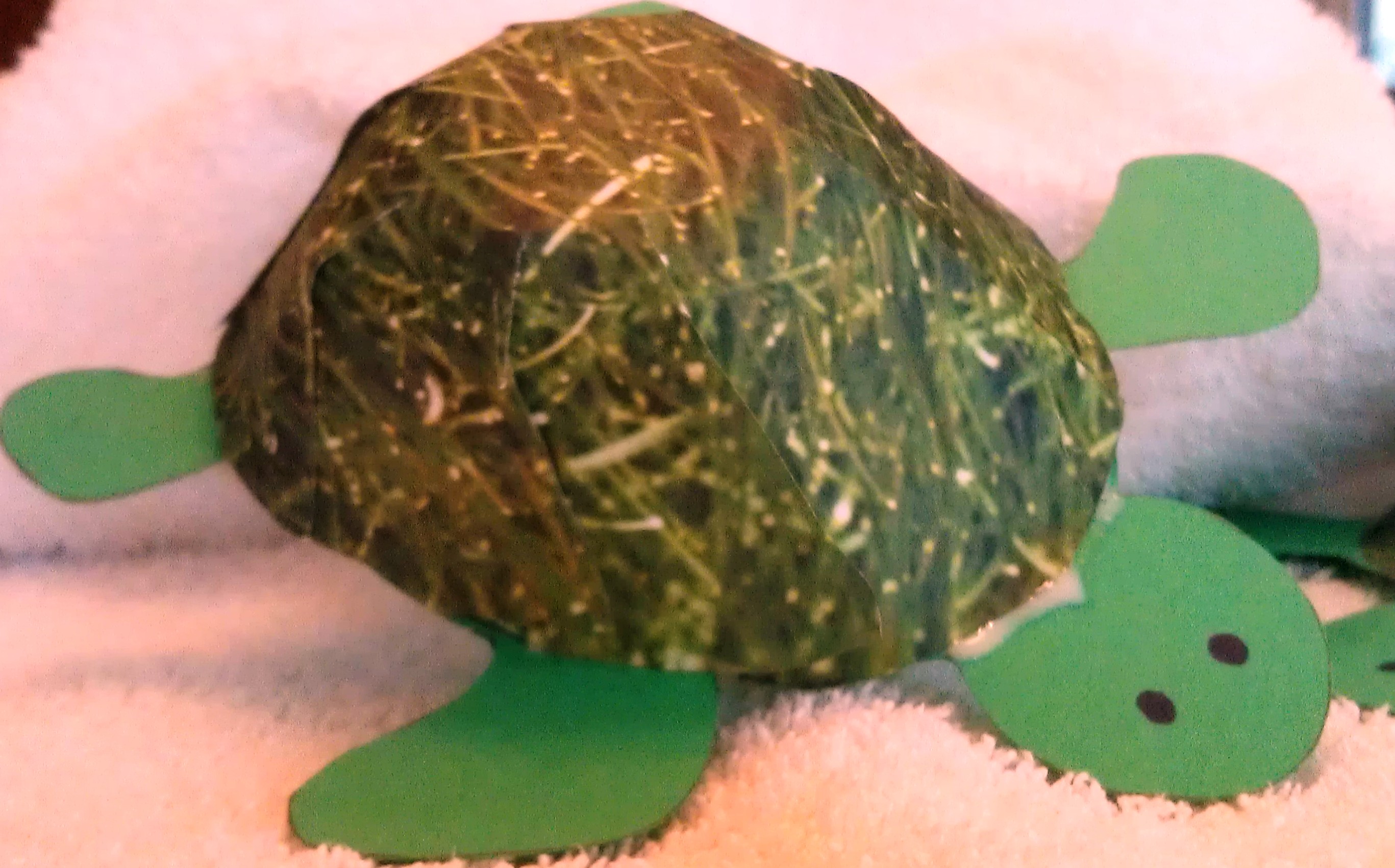 3D Paper Turtle Craft Woo! Jr. Kids Activities