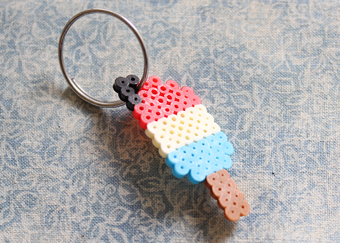 Perler Bead Popsicle Keychain Charm Tutorial Woo! Jr. Kids Activities