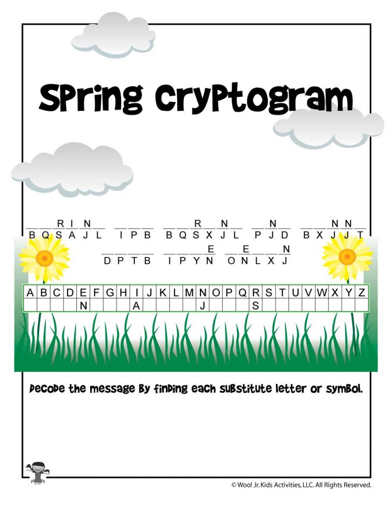 Spring Word Puzzles for Kids | Woo! Jr. Kids Activities : Children's
